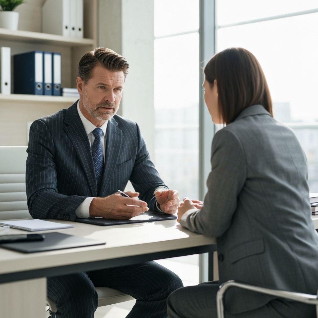 Abogado especializado en visados asesorando cliente