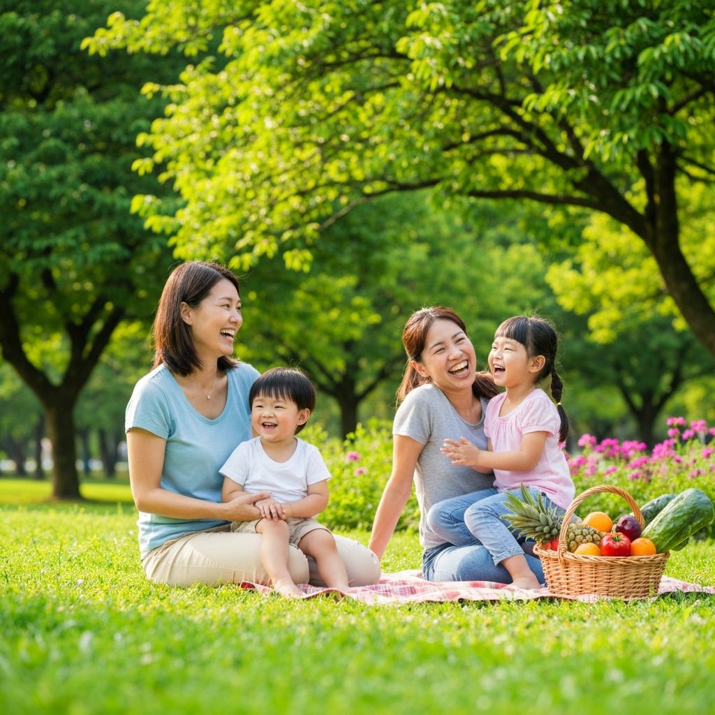 Familia feliz y saludable